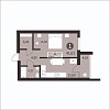 1- ком., квартира ул. Ипподромная дом 8, 4/10 кирпич.