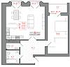 Продается однокомнатная квартира в новостройке, площадью 72,5м².