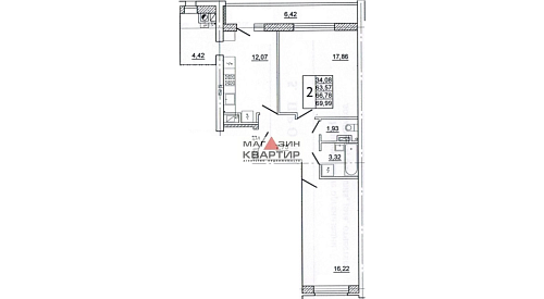 2 комнатная квартира в Смоленске