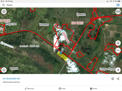 Участок  820 соток в д.Тишино п\н