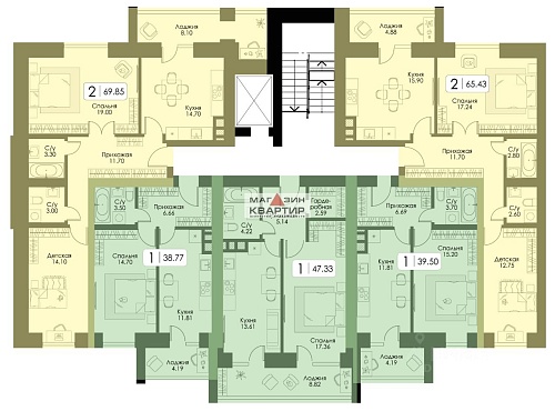 1-комн. квартира, 40,33 м² Ипподромный пр-д дом 32