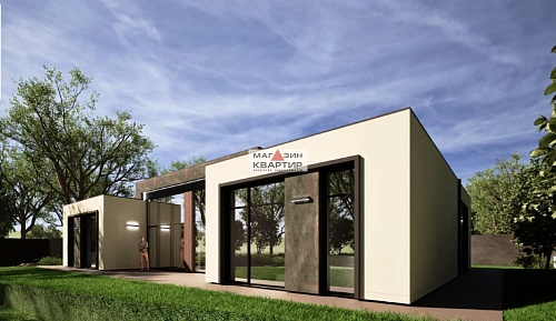 Современный 1-этажный коттедж в СНТ Железнодорожник