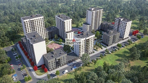 2-ком. квартира, 59,4 кв.м., шоссе  Краснинское.