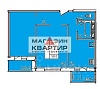 2-ком. квартира, 54,9 м²  2-я Киевская улица