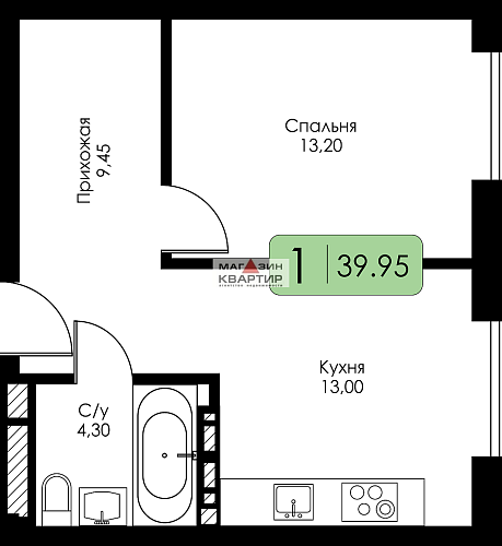 1 комнатная квартира Смоленск