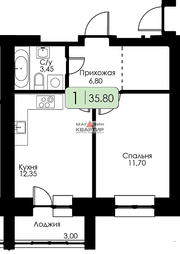 1 квартира ЖК 
