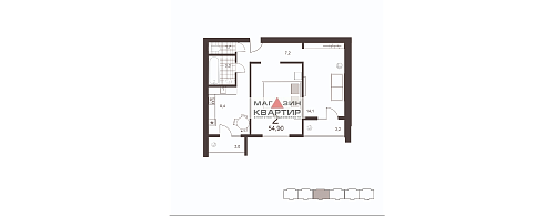 2 комнатная квартира в Смоленске