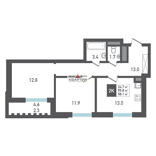 2-я квартира ЖК 