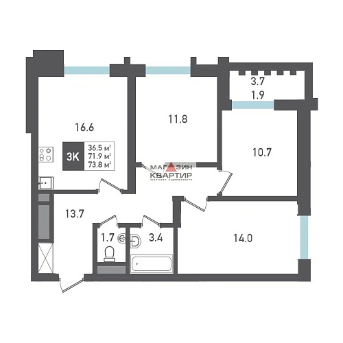 3-я квартира ЖК 