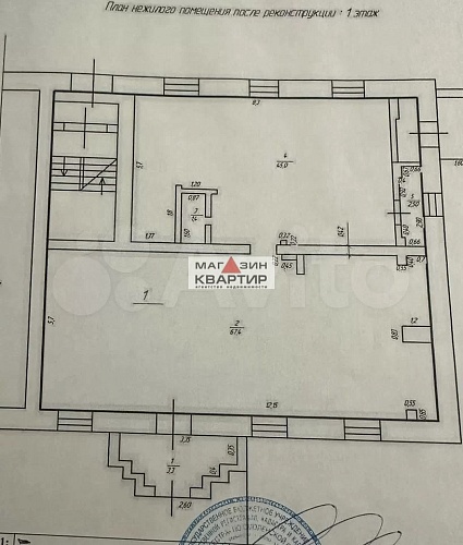 Торговая площадь, 120 м² на первой линии в Починке